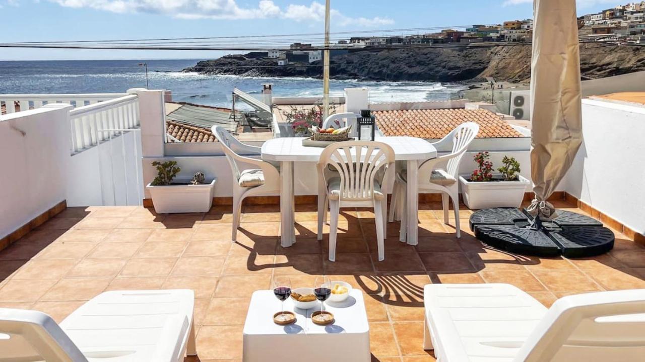Villa Harmony Beach House - 2Br Sea Views Terrace à Telde Extérieur photo